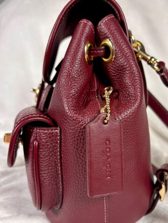 Coach Hadley Backpack in Deep Burgundy main image 12